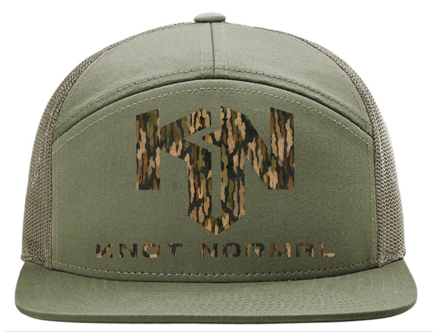 Camo KN 7-panel Hat - Green